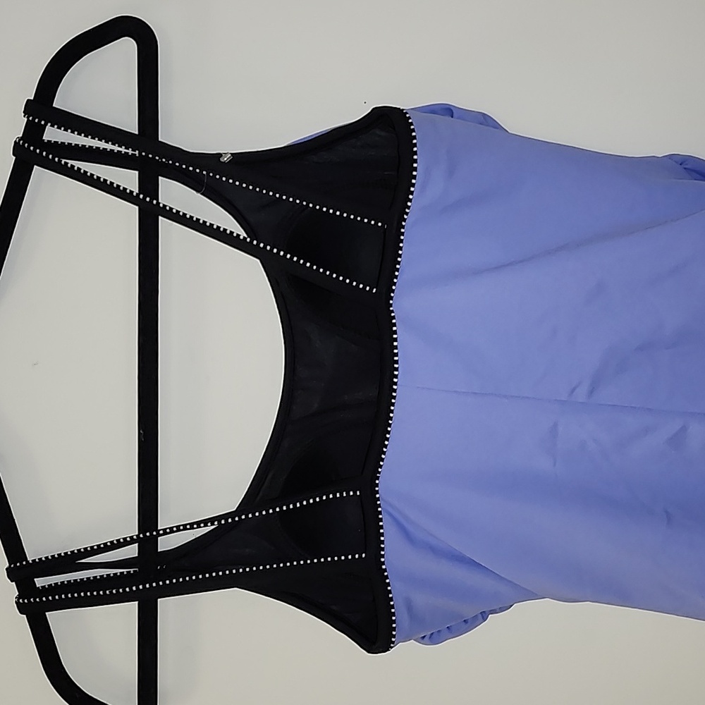 Miraclesuit Ruched One Piece Swimsuit 10 Lavender Black Drape Padded Bust Modest - Picture 10 of 16